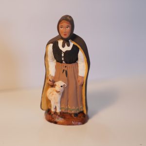 Bergère à l'agneau