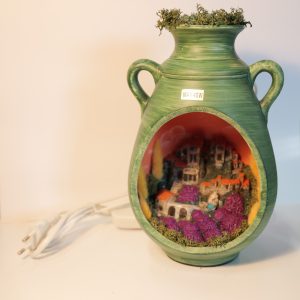 Vase décor vert